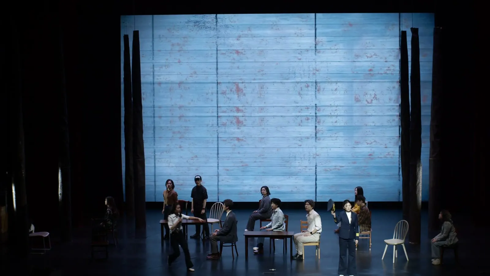 Stage still from Come From Away